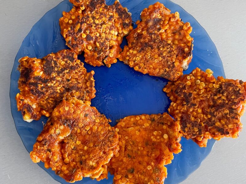 Galettes de lentilles corail