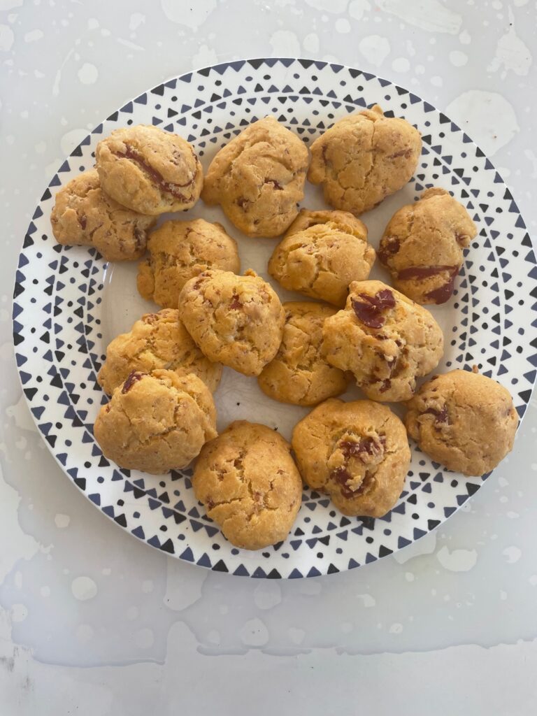 Reccette cookies apéro sans gluten jambon brebis